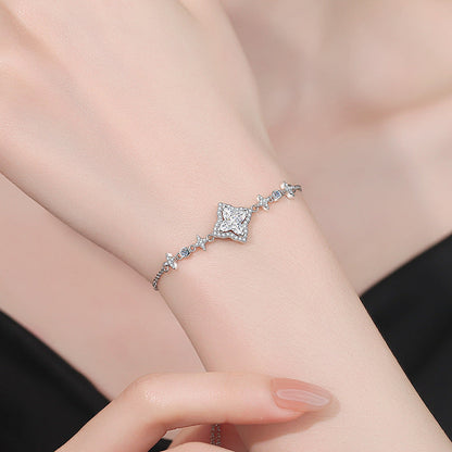 [LunaMar]MARQUISE-CLOVER MOISSANITE BRACELET