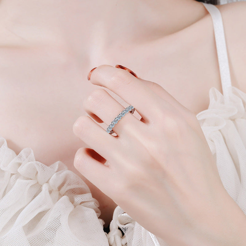 [LunaMar]LUXURIOUS 2.2 CARAT FULL ETERNITY MOISSANITE RING