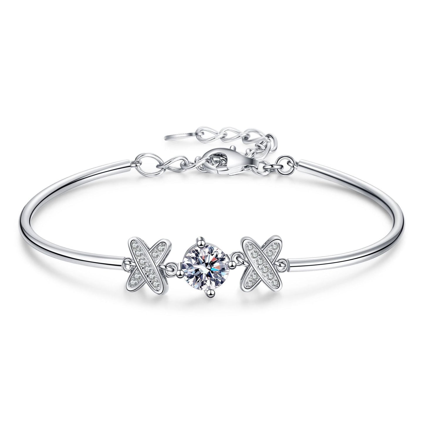 [LunaMar]ELEGANT BOW-KNOT MOISSANITE BRACELET