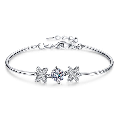 [LunaMar]ELEGANT BOW-KNOT MOISSANITE BRACELET