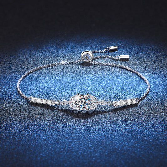 [LunaMar]BLOOMING STAR-FLOWER MOISSANITE BRACELET
