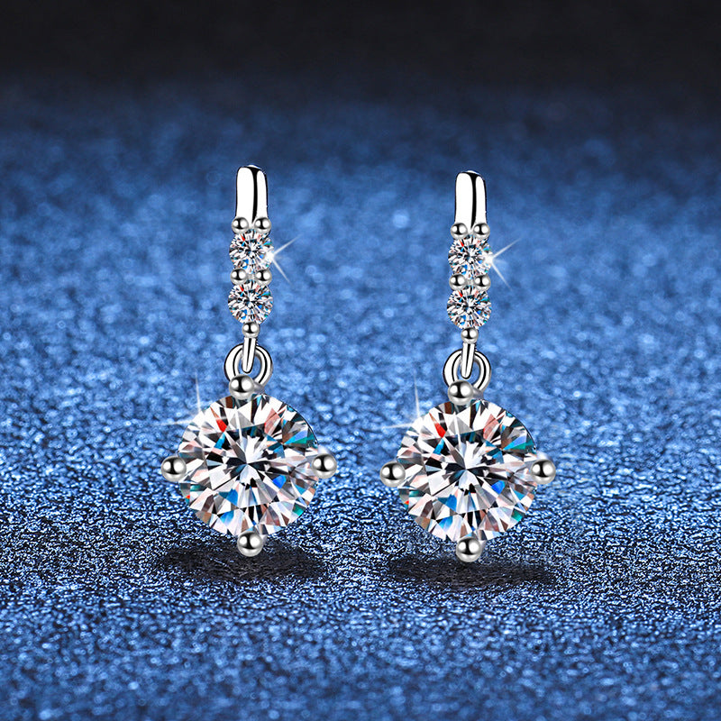 [LunaMar]DYNAMIC TASSEL MOISSANITE DROP EARRINGS