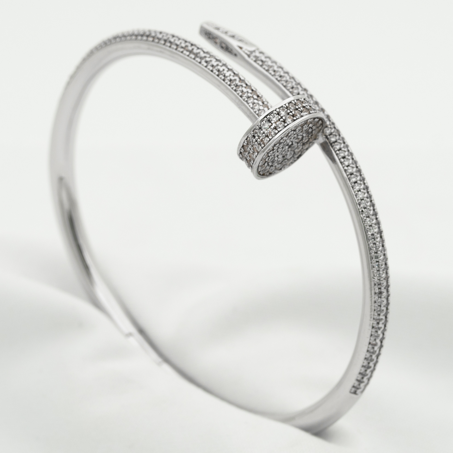 [LunaMar]JUSTE UN CLOU 3.5MM FULL PAVÉ NAIL BANGLE