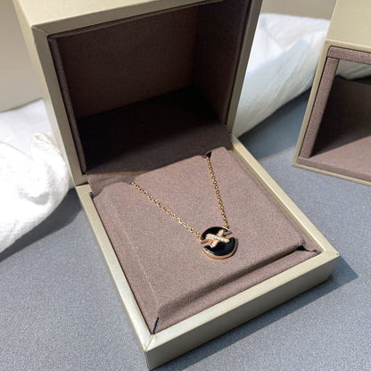 [LunaMar]JEUX DE ROSE GOLD DIAMOND NECKLACE