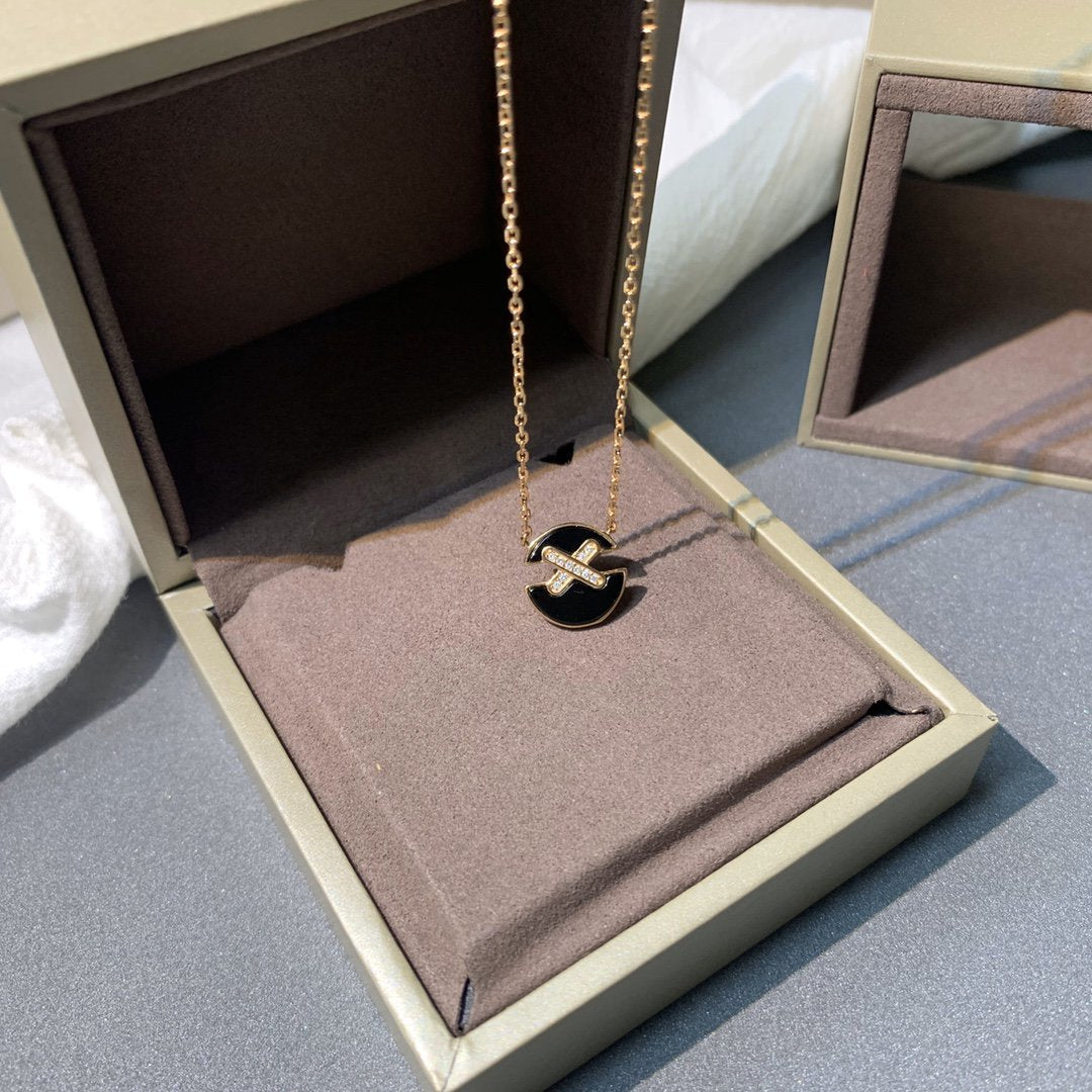 [LunaMar]JEUX DE ROSE GOLD DIAMOND NECKLACE