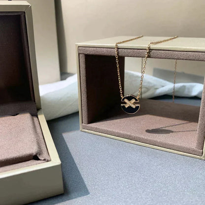 [LunaMar]JEUX DE ROSE GOLD DIAMOND NECKLACE