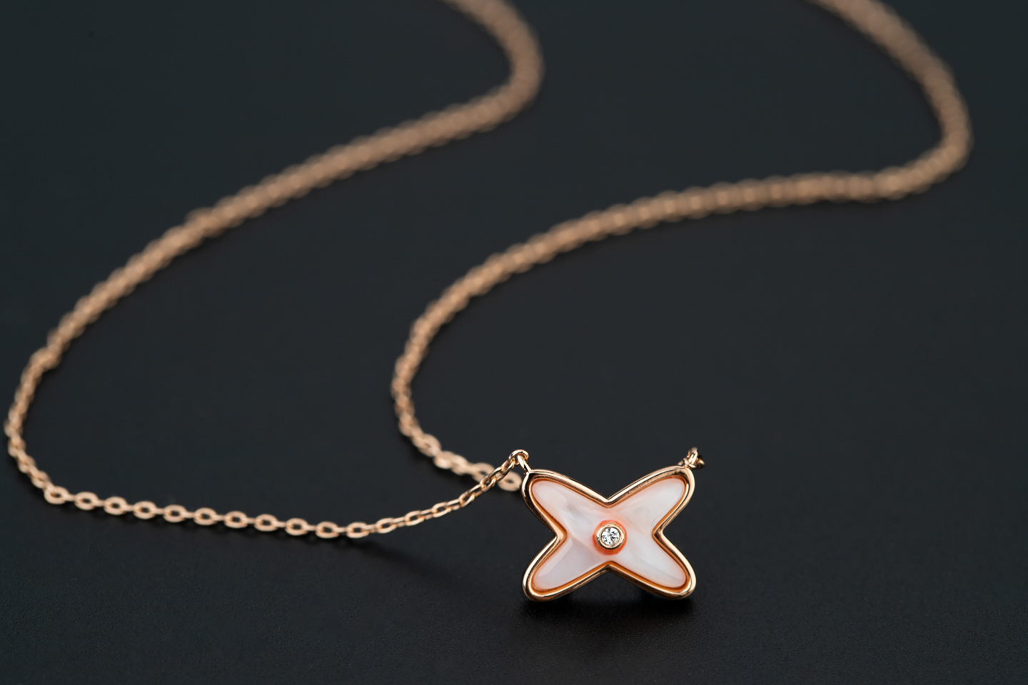 [LunaMar]JEUX DE NECKLACE 1 DIAMOND