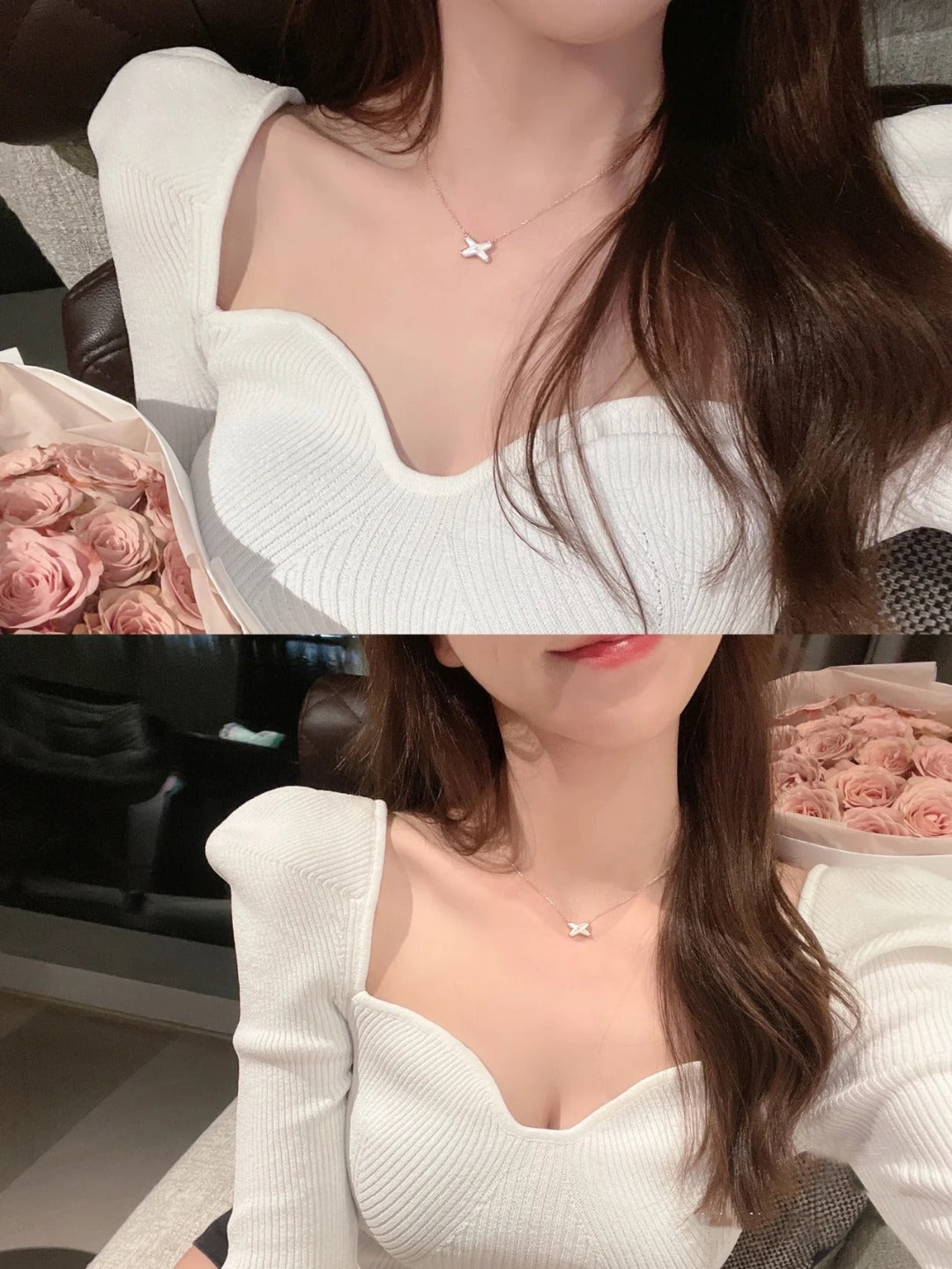 [LunaMar]JEUX DE NECKLACE 1 DIAMOND