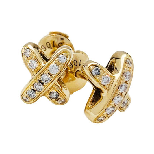 [LunaMar]JEUX DE GOLD DIAMOND EARRINGS
