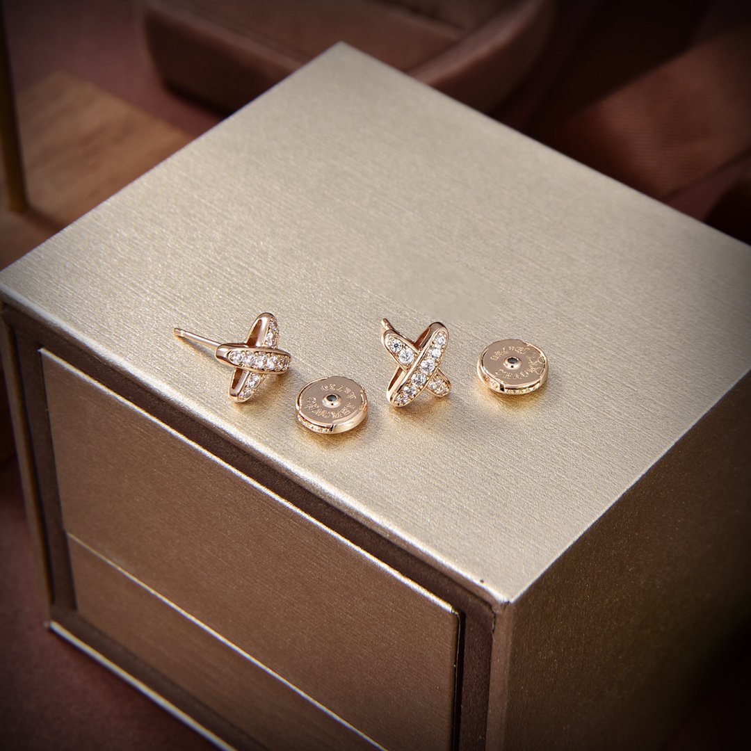 [LunaMar]JEUX DE GOLD DIAMOND EARRINGS