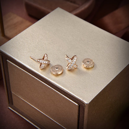 [LunaMar]JEUX DE GOLD DIAMOND EARRINGS