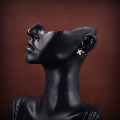 [LunaMar]JEUX DE GOLD DIAMOND EARRINGS