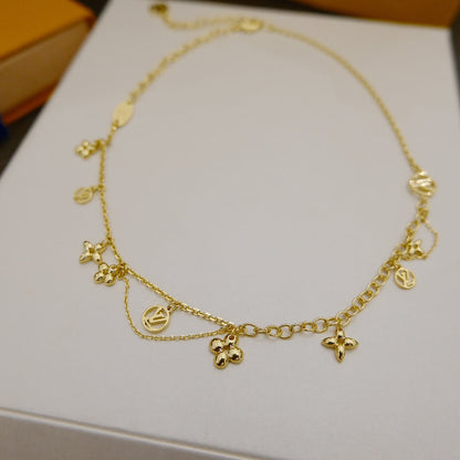 [LunaMar]BLOOMING SUPPLE NECKLACE BRASS