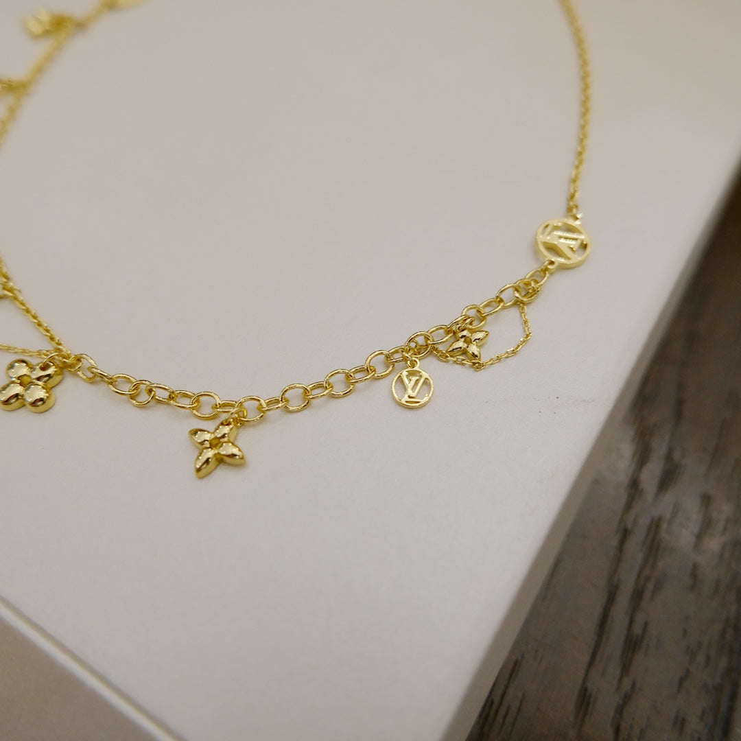 [LunaMar]BLOOMING SUPPLE NECKLACE BRASS