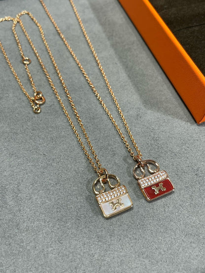 [LunaMar]H CIRCE MOISSANITE PENDANT NECKLACE GOLD
