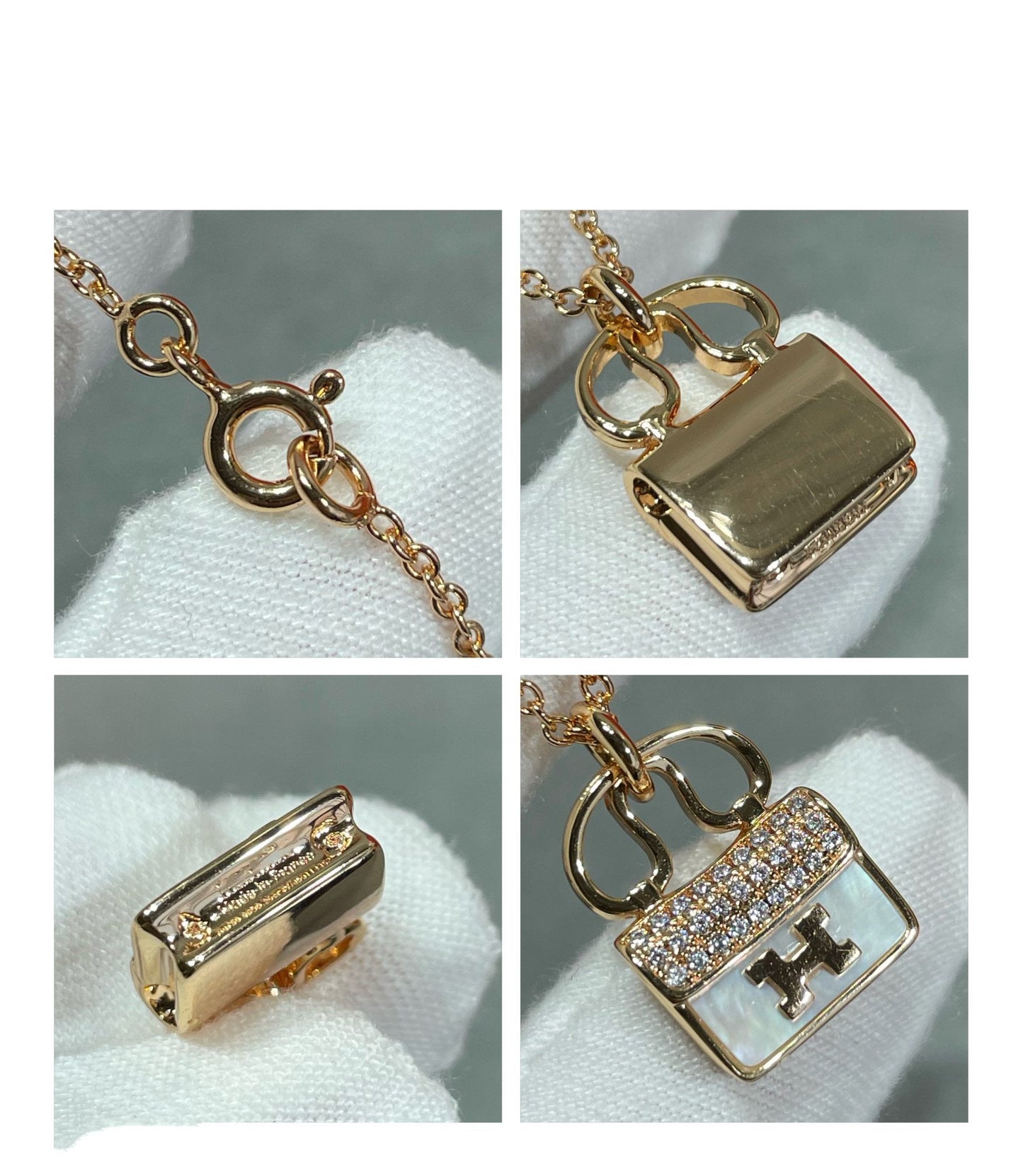 [LunaMar]H CIRCE MOISSANITE PENDANT NECKLACE GOLD