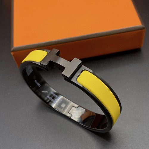 [LunaMar]CLIC HM SO BLACK YELLOW BRACELET