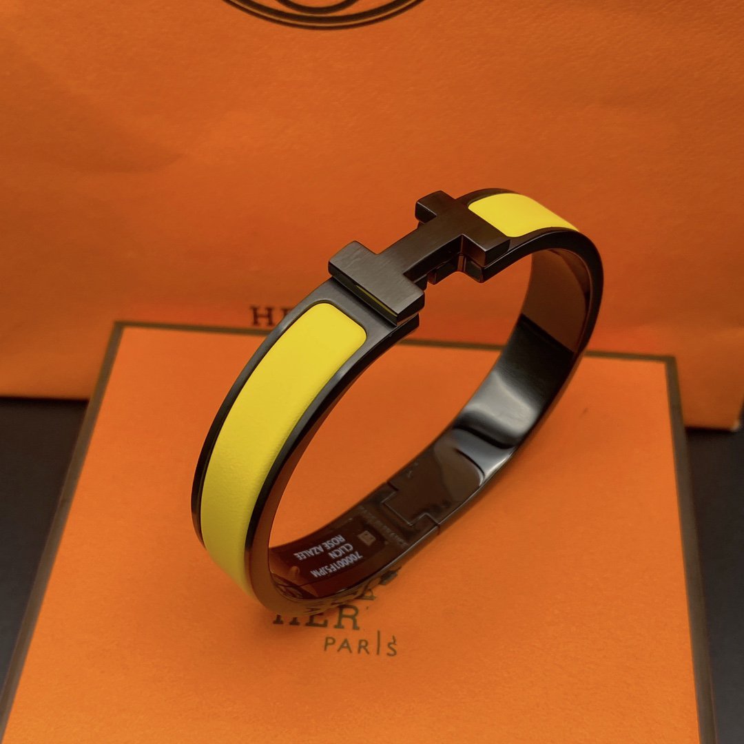 [LunaMar]CLIC HM SO BLACK YELLOW BRACELET