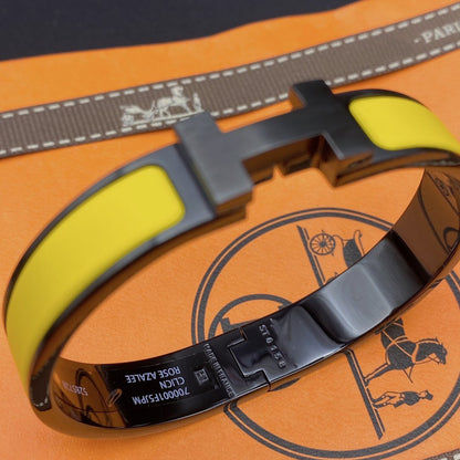 [LunaMar]CLIC HM SO BLACK YELLOW BRACELET