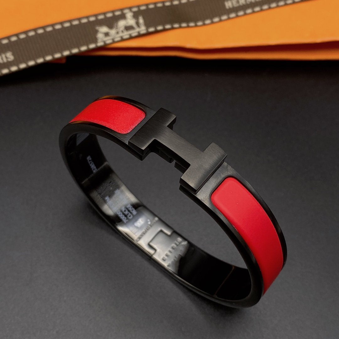 [LunaMar]CLIC HM SO BLACK RED BRACELET