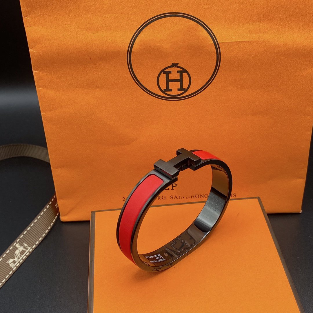 [LunaMar]CLIC HM SO BLACK RED BRACELET