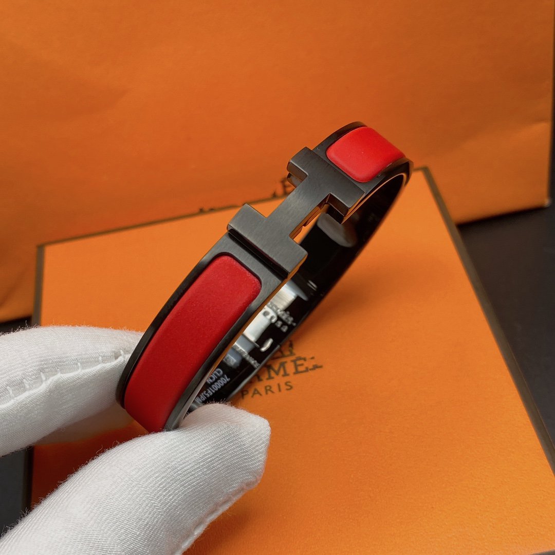 [LunaMar]CLIC HM SO BLACK RED BRACELET