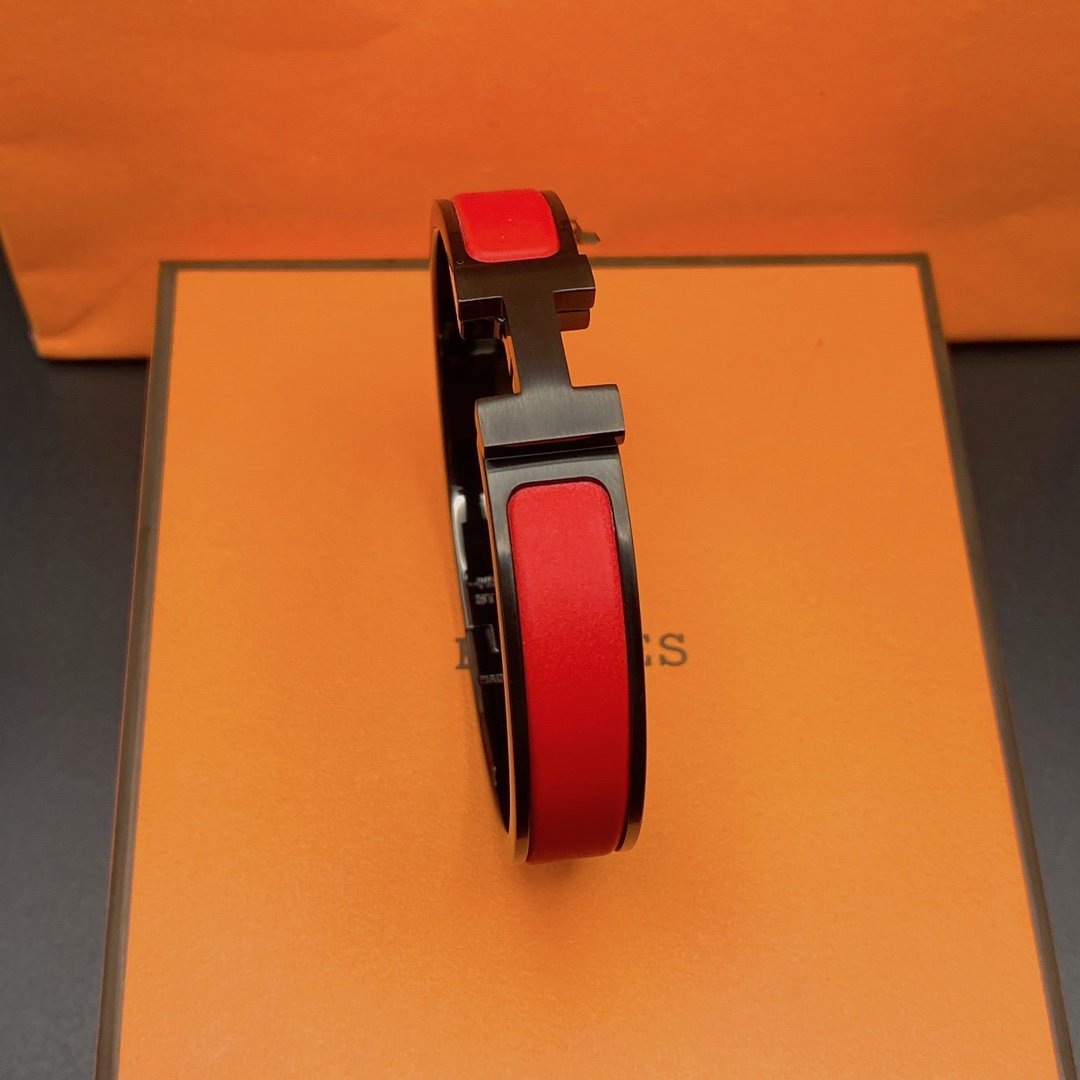 [LunaMar]CLIC HM SO BLACK RED BRACELET