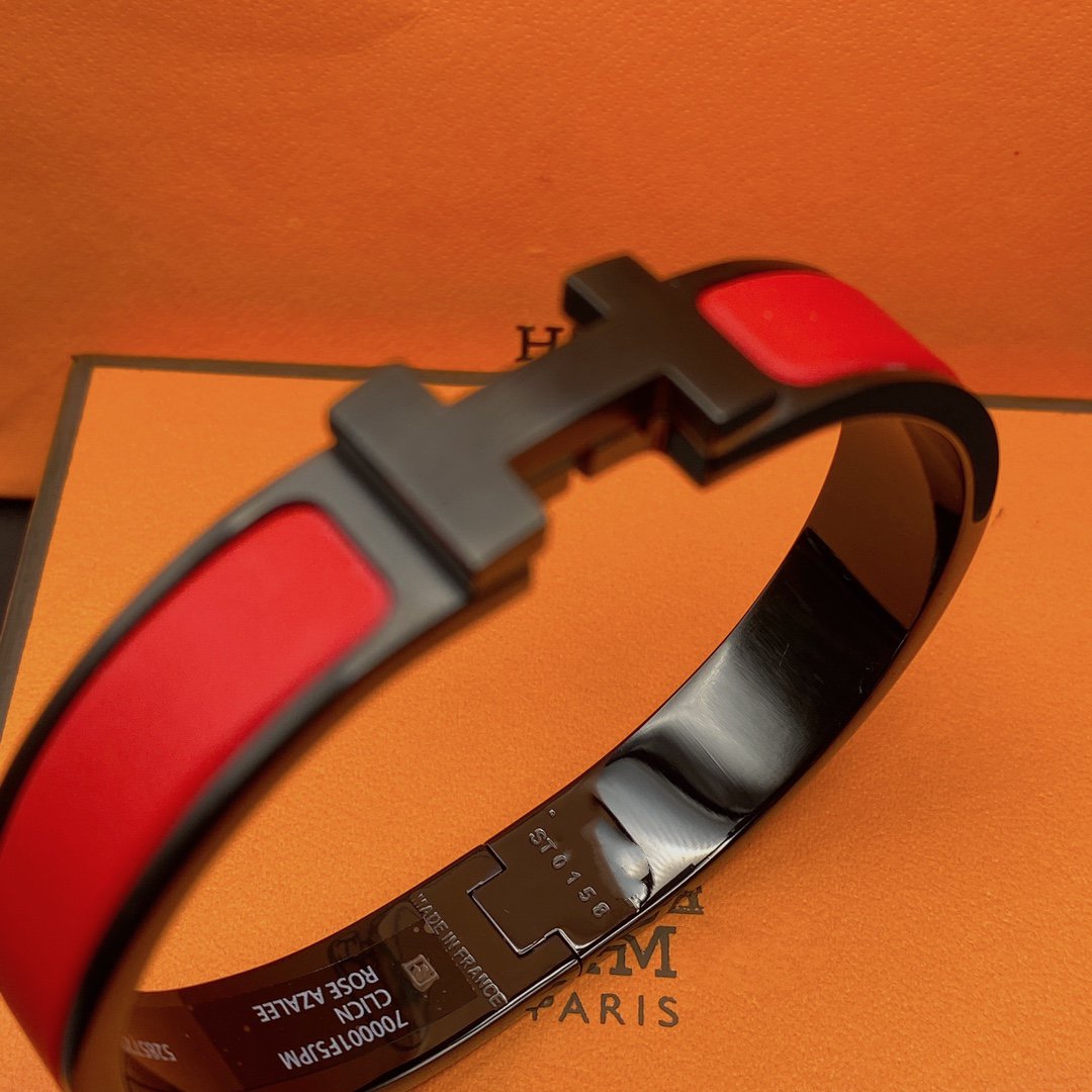 [LunaMar]CLIC HM SO BLACK RED BRACELET