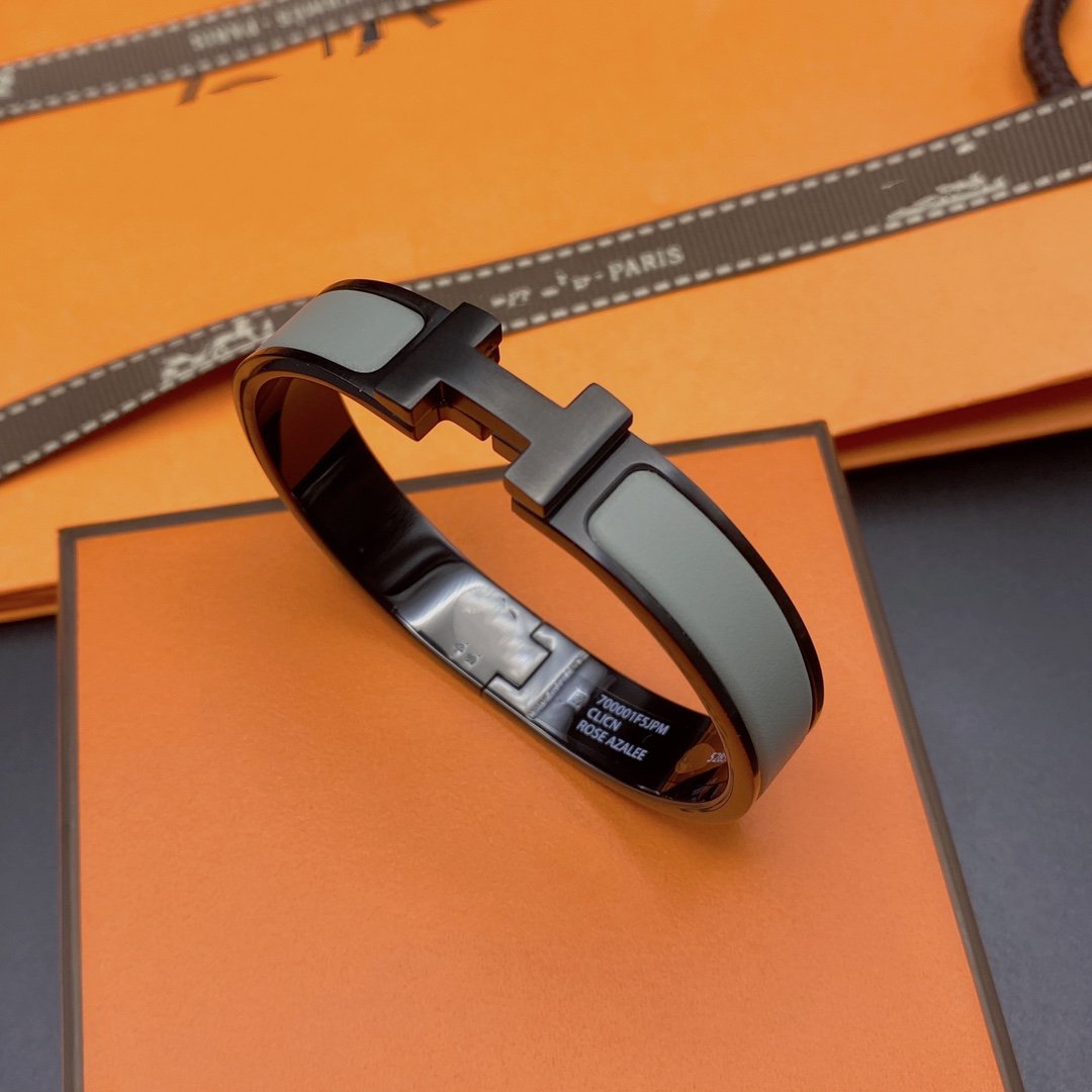 [LunaMar]CLIC HM SO BLACK GREY BRACELET