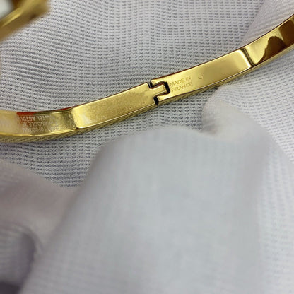 [LunaMar]CLASSIC HM CLIC WHITE 8MM ENAMEL BRACELET