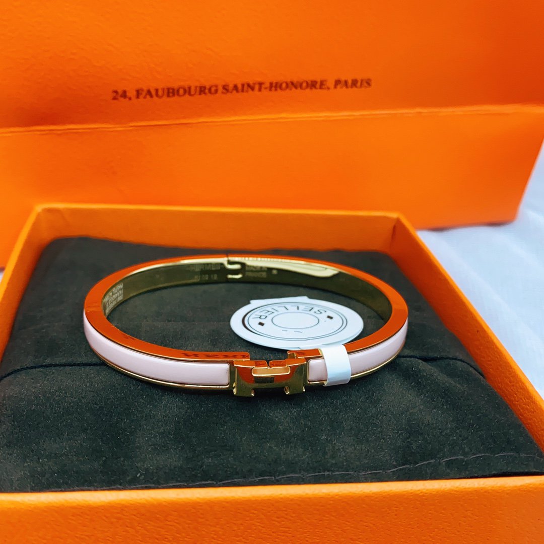 [LunaMar]CLASSIC HM CLIC  PINK 8MM ENAMEL BRACELET