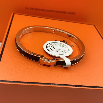 [LunaMar]CLASSIC HM CLIC BLACK 8MM ENAMEL BRACELET