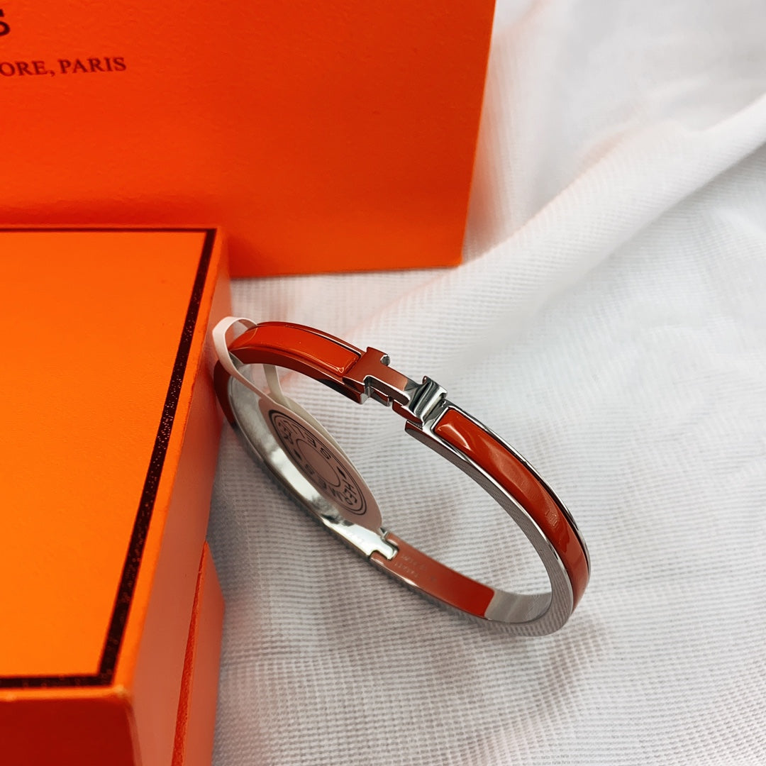 [LunaMar]CLASSIC HM CLIC RED 8MM ENAMEL BRACELET