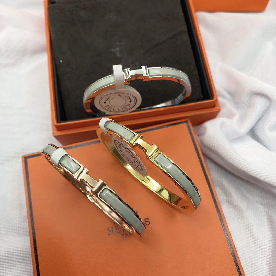 [LunaMar]CLASSIC HM CLIC GREEN 8MM ENAMEL BRACELET