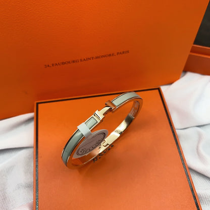[LunaMar]CLASSIC HM CLIC GREEN 8MM ENAMEL BRACELET