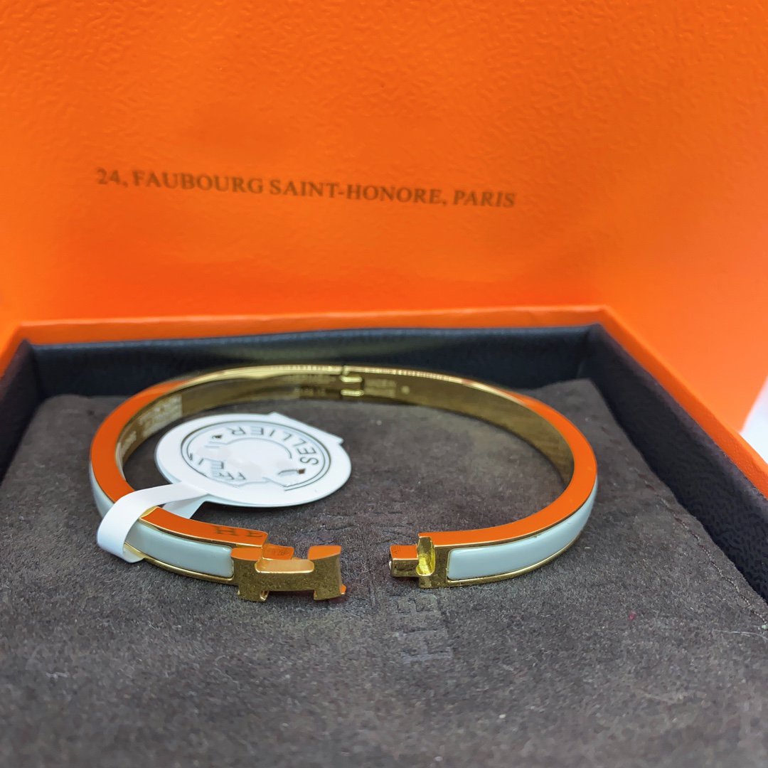 [LunaMar]CLASSIC HM CLIC GREEN 8MM ENAMEL BRACELET
