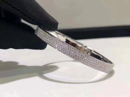 [LunaMar]HM KELLY BRACELET IN SILVER AND FULL PAVE DIAMOND