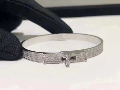 [LunaMar]HM KELLY BRACELET IN SILVER AND FULL PAVE DIAMOND