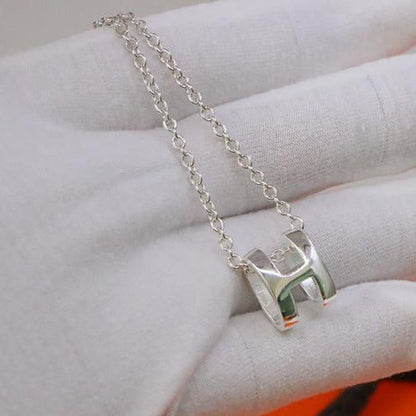 [LunaMar]HM NECKLACE H LETTER OVAL SERIES