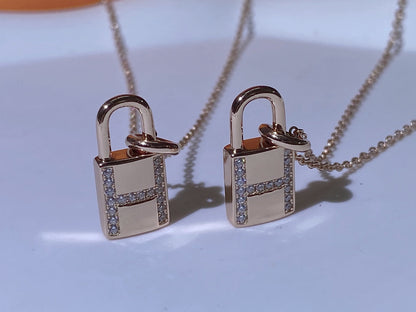 [LunaMar]HM ADVANCED NICHE LOCK HEAD NECKLACE DIAMONDS