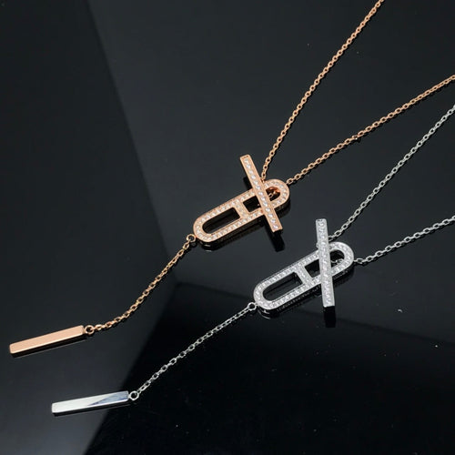 [LunaMar]HM NECKLACE PLATINUM ROSE GOLD DIAMOND