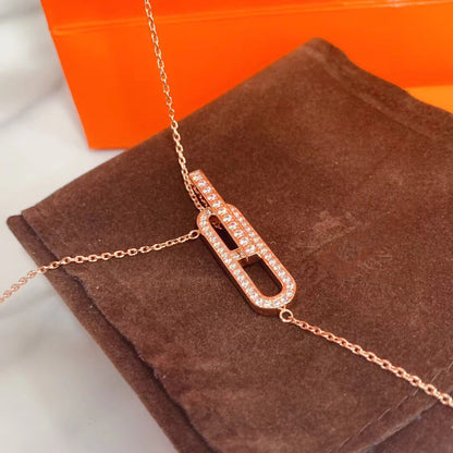 [LunaMar]HM NECKLACE PLATINUM ROSE GOLD DIAMOND