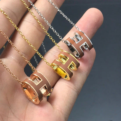 [LunaMar]H NECKLACE BROWN