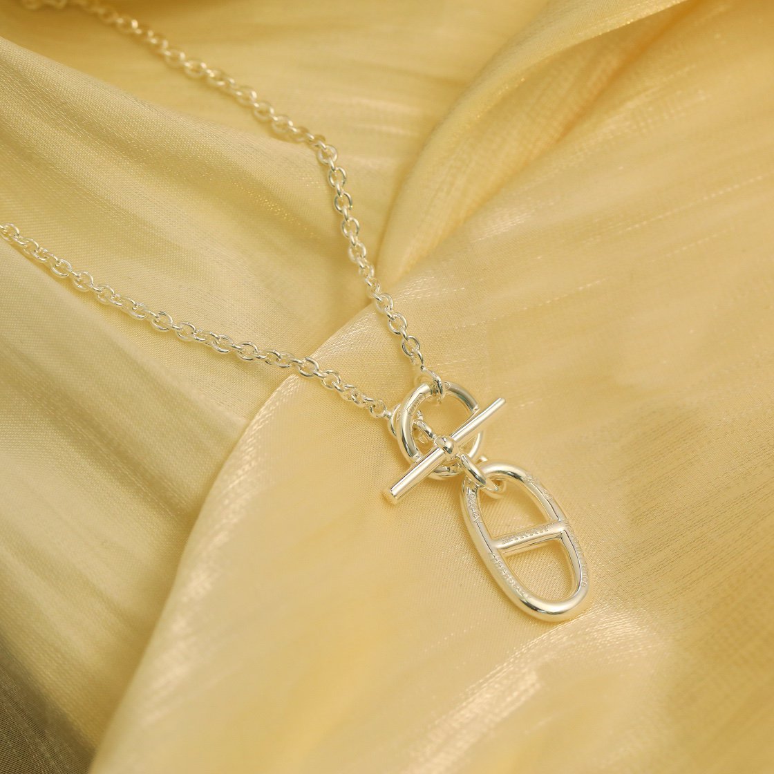 [LunaMar]HM CHAINE D'ANCRE PENDANT NECKLACE STERLING SILVER