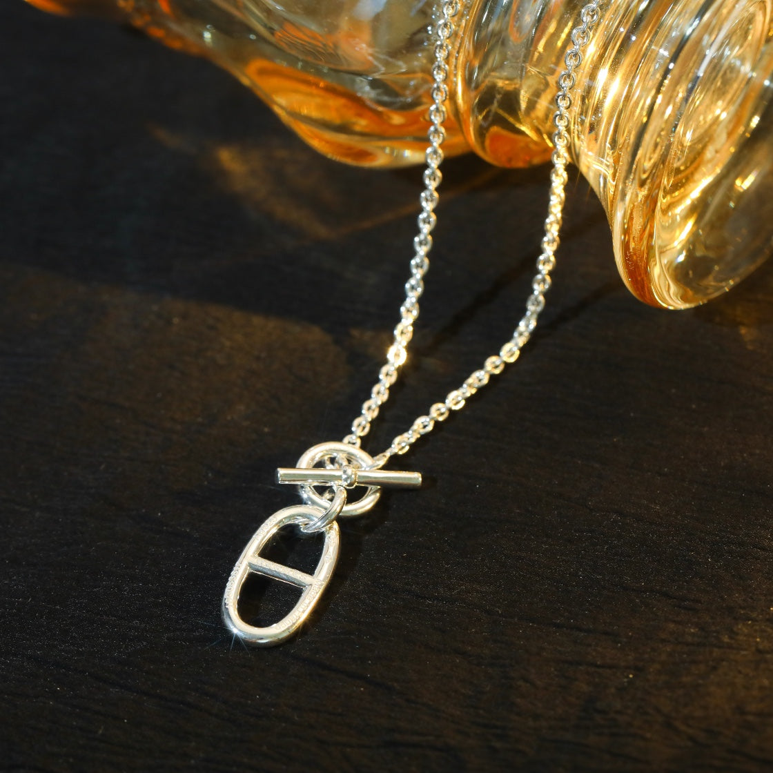 [LunaMar]HM CHAINE D'ANCRE PENDANT NECKLACE STERLING SILVER