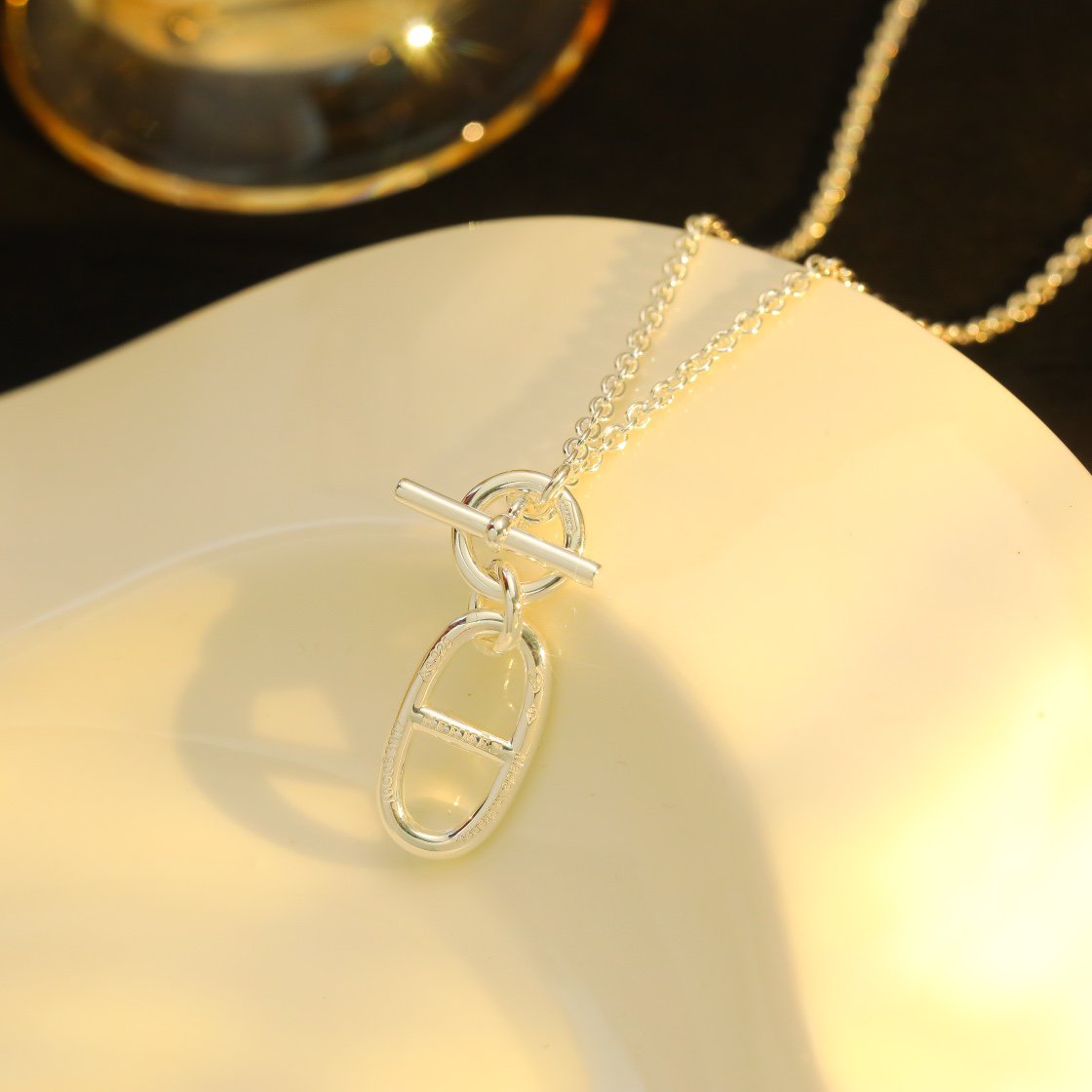 [LunaMar]HM CHAINE D'ANCRE PENDANT NECKLACE STERLING SILVER
