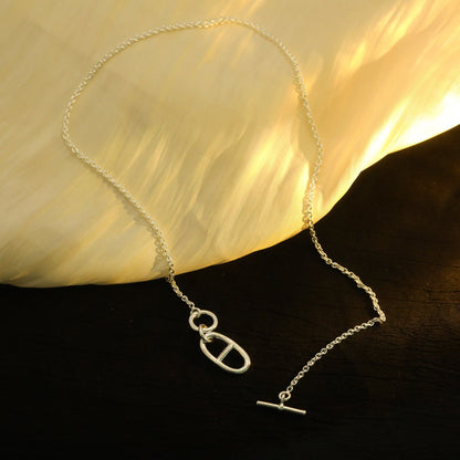[LunaMar]HM CHAINE D'ANCRE PENDANT NECKLACE STERLING SILVER