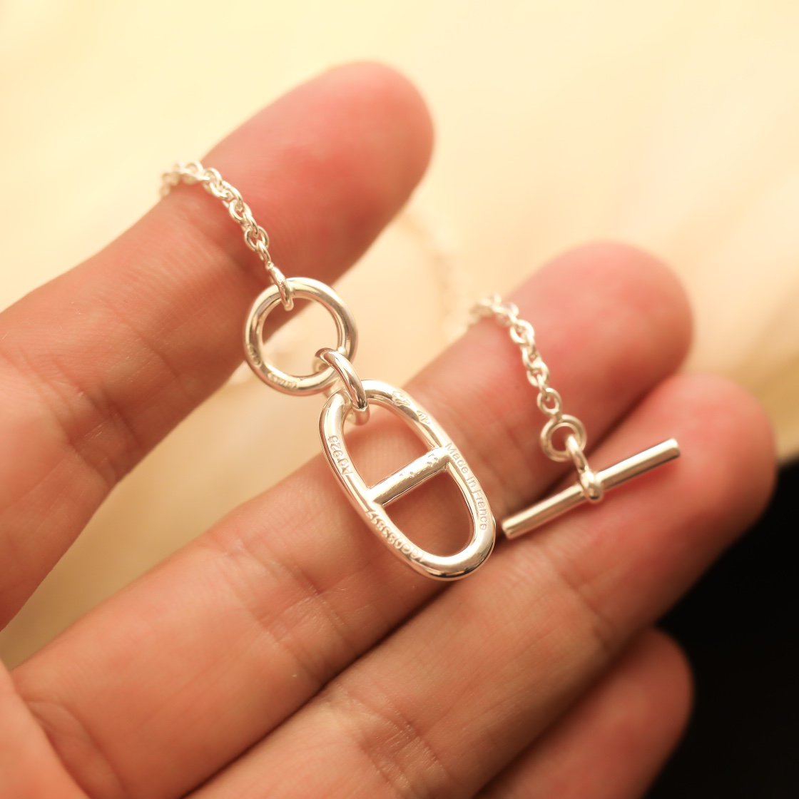 [LunaMar]HM CHAINE D'ANCRE PENDANT NECKLACE STERLING SILVER