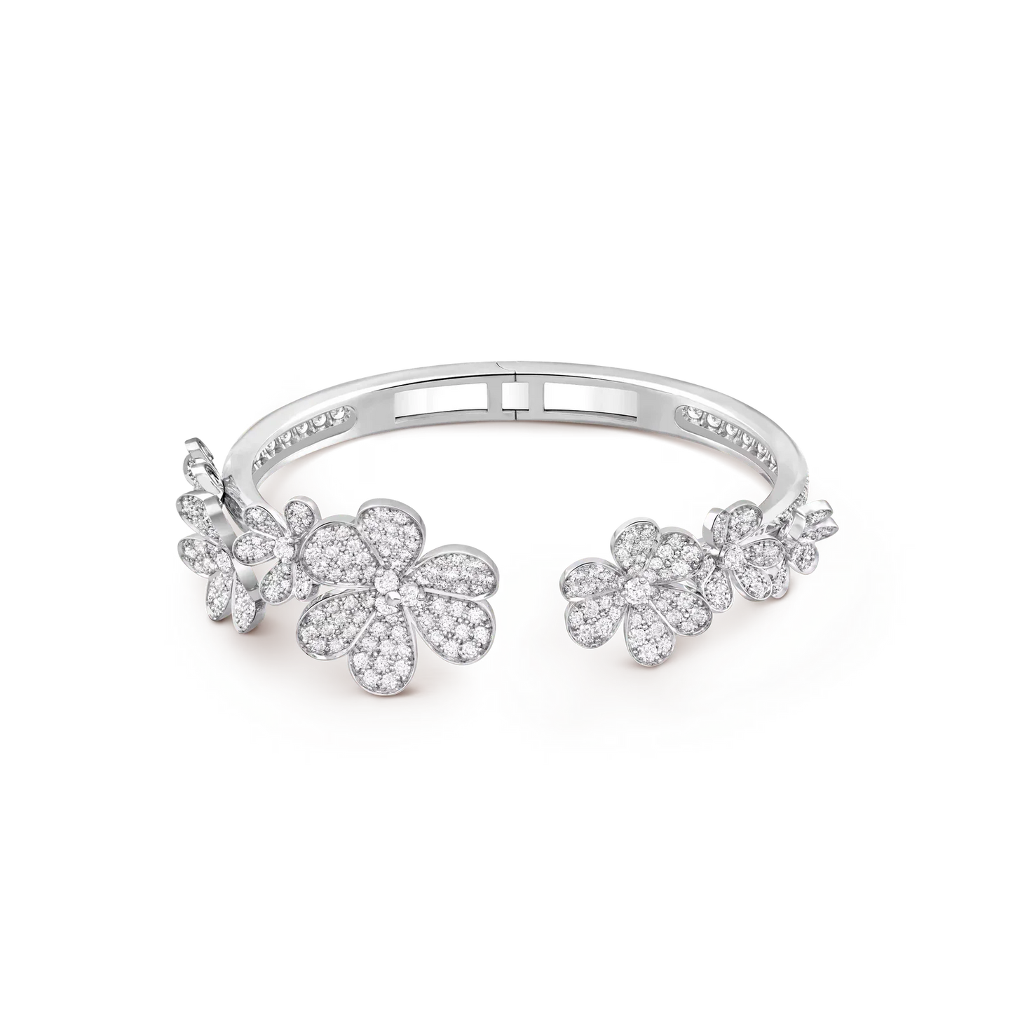 [LunaMar]LUMINOUS BLOSSOM OPEN BANGLE
