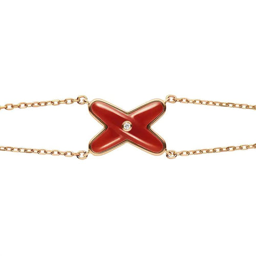 [LunaMar]JEUX BRACELET CARNELIAN ROSE GOLD 1 DIAMOND